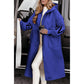 Ladies Hooded Long Sleeve Knitted Sleeve Patchwork Casual Jacket